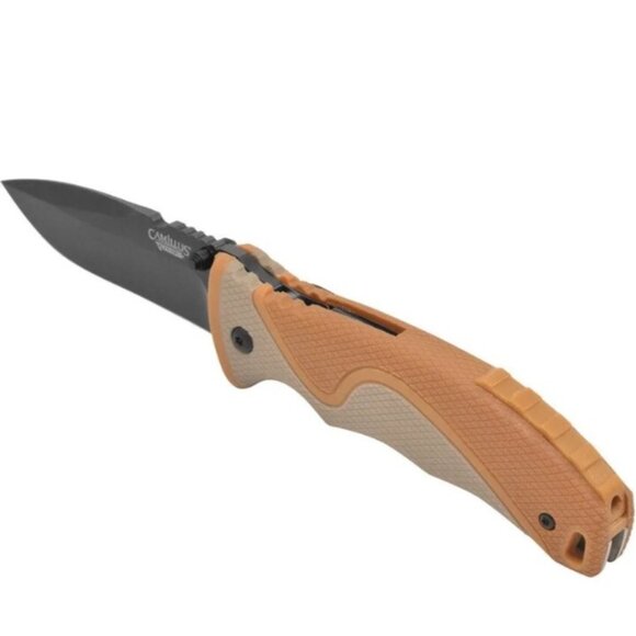 Camillus Inflame Folding Knife 3.25" Titanium 440 Steel Blade Synthetic Handle - Picture 2 of 11